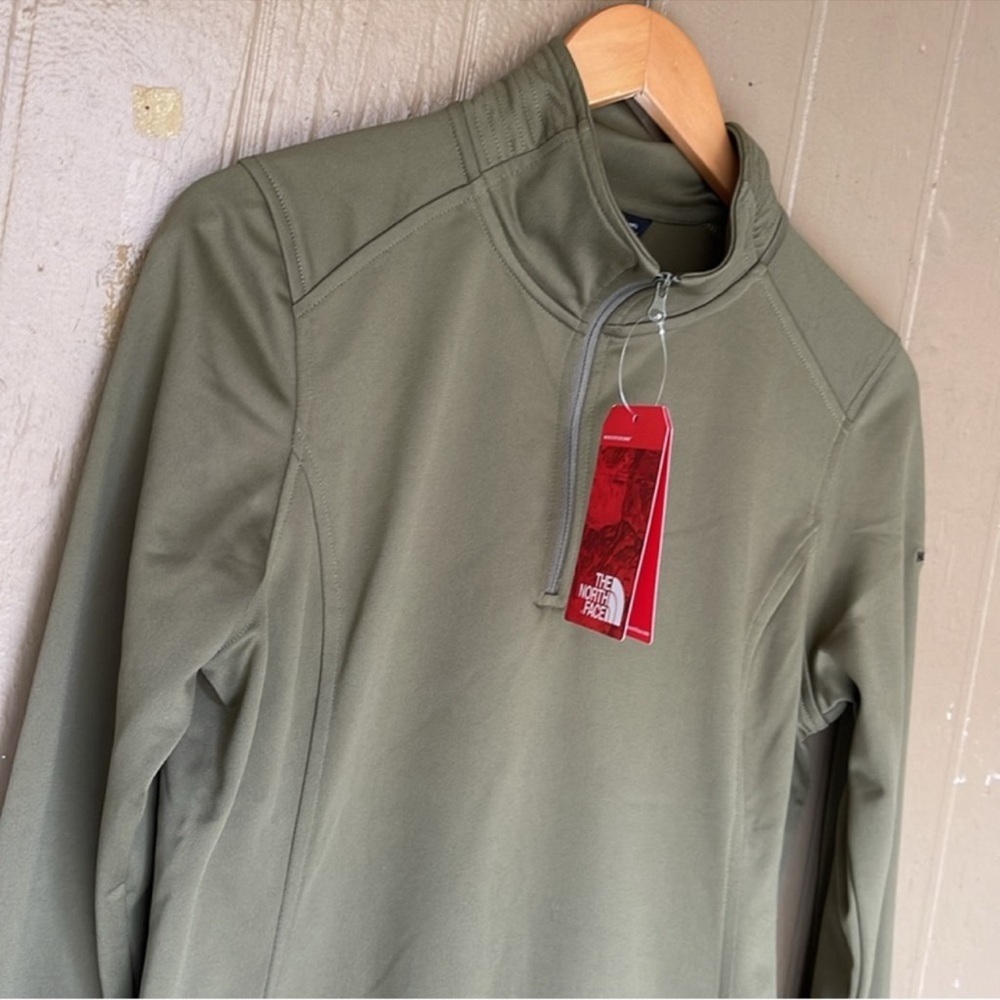 The North Face tech Olive Green Women's Quarter-Zip Top - Picture 6 of 14